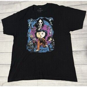 Coraline Movie Other Mother T-Shirt Laika Studios Stop Motion Animated Size XL